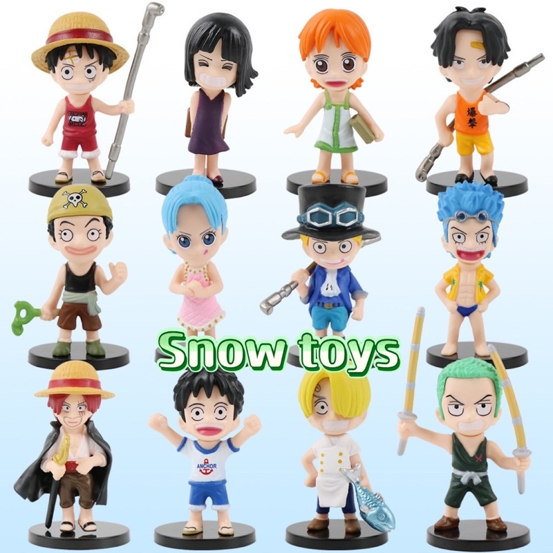 Mô hình One Piece hồi nhỏ - Mô hình Nami Franky Sanji Zoro Shanks Robin Sabo Ace Luffy Usopp Vivi hồi bé - Cao 8cm~9cm