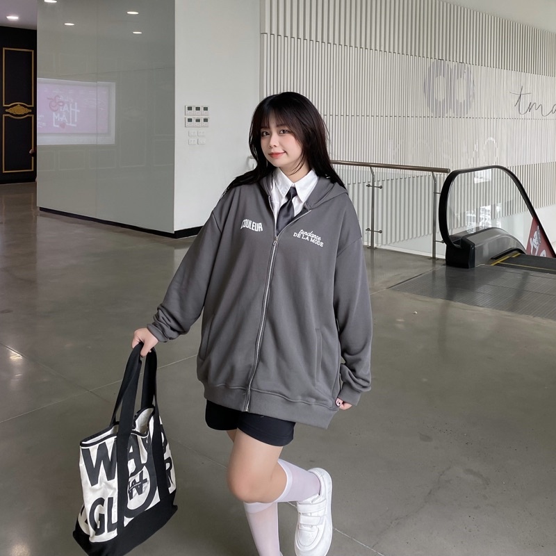 ÁO KHOÁC NỈ HOODIE ZIP BASIC COULEUR TENDANCE LOCAL BRAND HD01