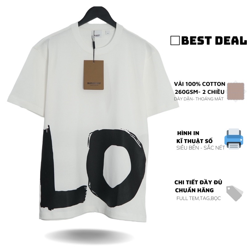 Áo thun BBR in chữ cao cấp Áo thun BBR Love in chữ nam nữ mới nhất