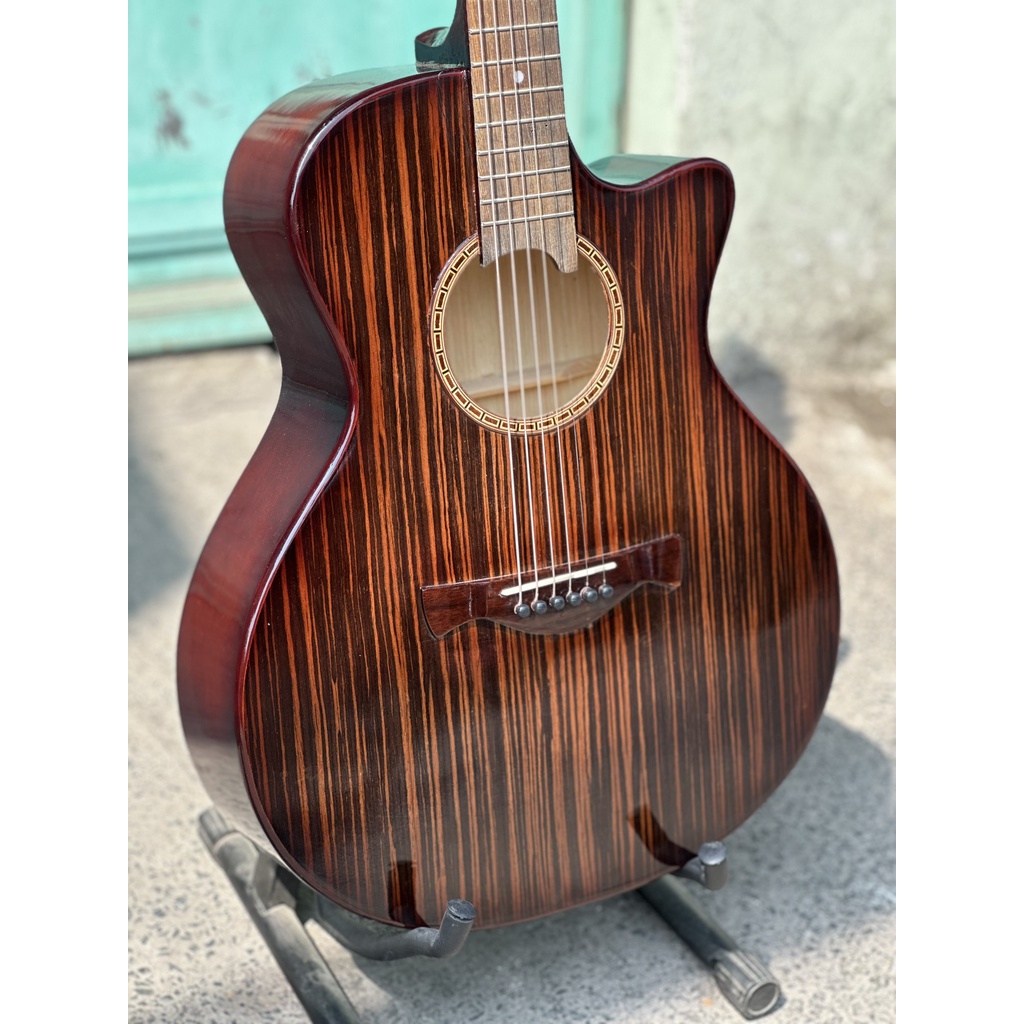 Đàn Guitar Acoustic ST.Real Guitar Sài Thành Mã ST-X1 Pro Chất Liệu Top Ebony