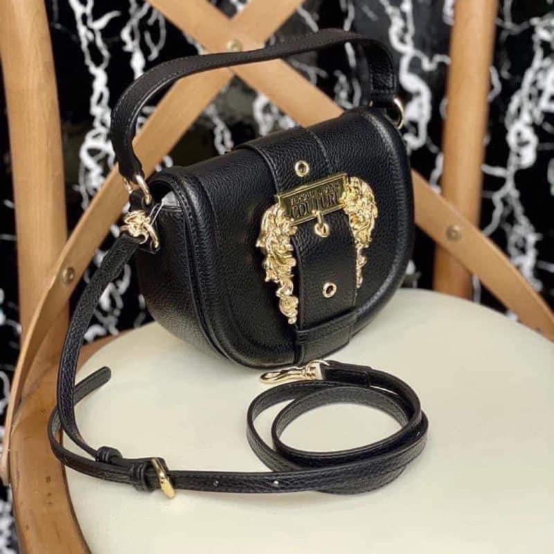 TÚI VERSACE NỬA VẦNG TRĂNG ĐEN HÀNG CHÍNH HÃNG