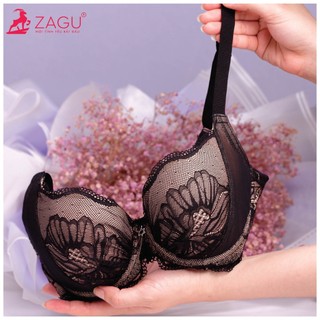 Áo ngực phối ren, mút mỏng, nâng ngực tạo khe ZAGU 9939 Chuẩn Hàng Thương Hiệu