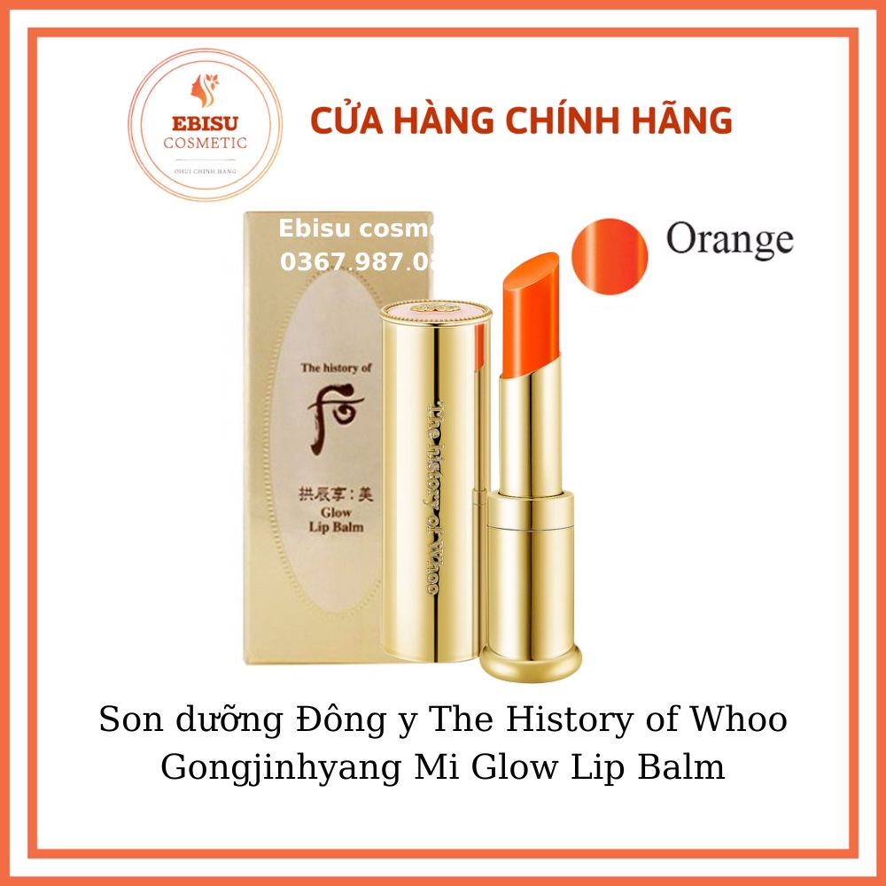 [Chính hãng] SON DƯỠNG MÔI The History of Whoo Glow Lip Balm màu Orange