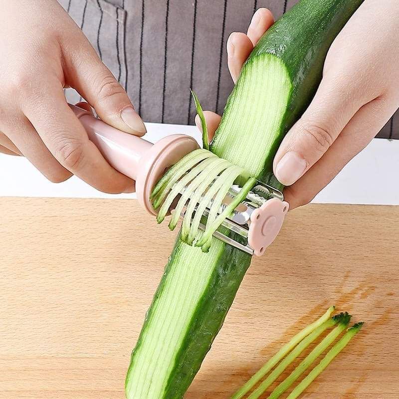 Dụng cụ gọt bào củ quả 3 lưỡi nắp đậy tiện lợi