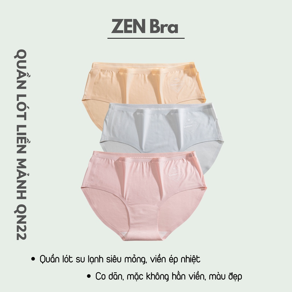 Quần lót su đúc siêu mỏng ZenBra_QN22 viền ép nhiệt mặc không lộ viền