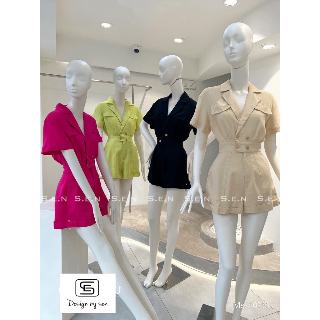 Jump cổ vest cúc eo - 𝗗𝗲𝘀𝗶𝗴𝗻 𝗯𝘆 𝗦𝗲𝗻 ❣️