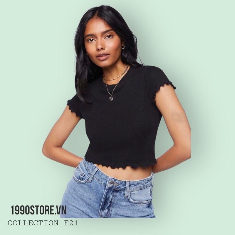 Áo thun gân form croptop 4 màu vnxk