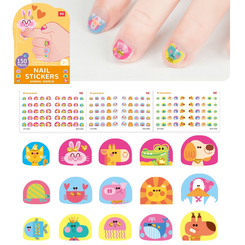 Đồ Chơi Dán Móng Tay 150PCS - TOI Nail Stickers