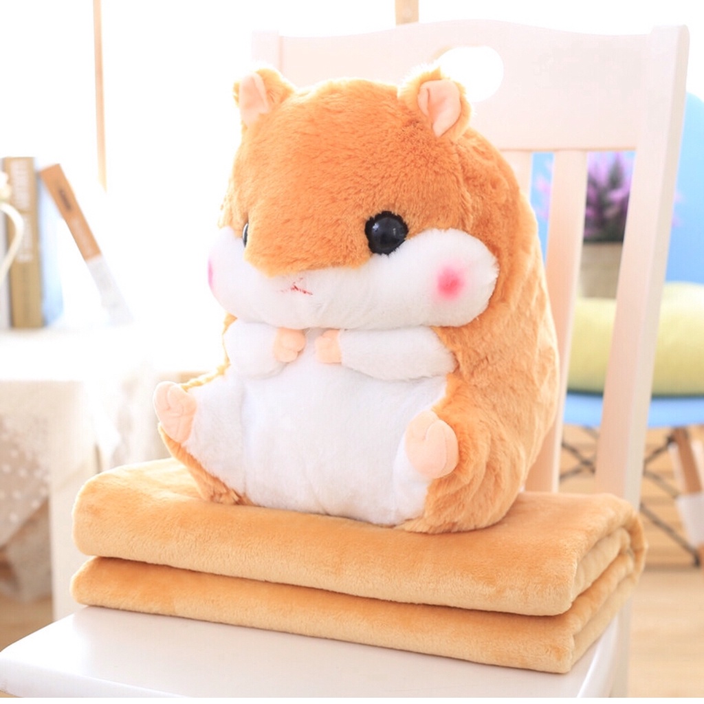 Gấu bông Chuột Hamster kèm chăn ANVIHOME
