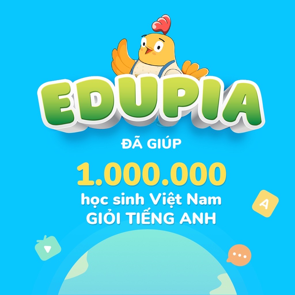 [VOUCBB99 giảm 100k] Edupia TRỌN ĐỜI - Toàn quốc [Evoucher] - Voucher mã học Tiếng Anh Edupia chuẩn Quốc tế