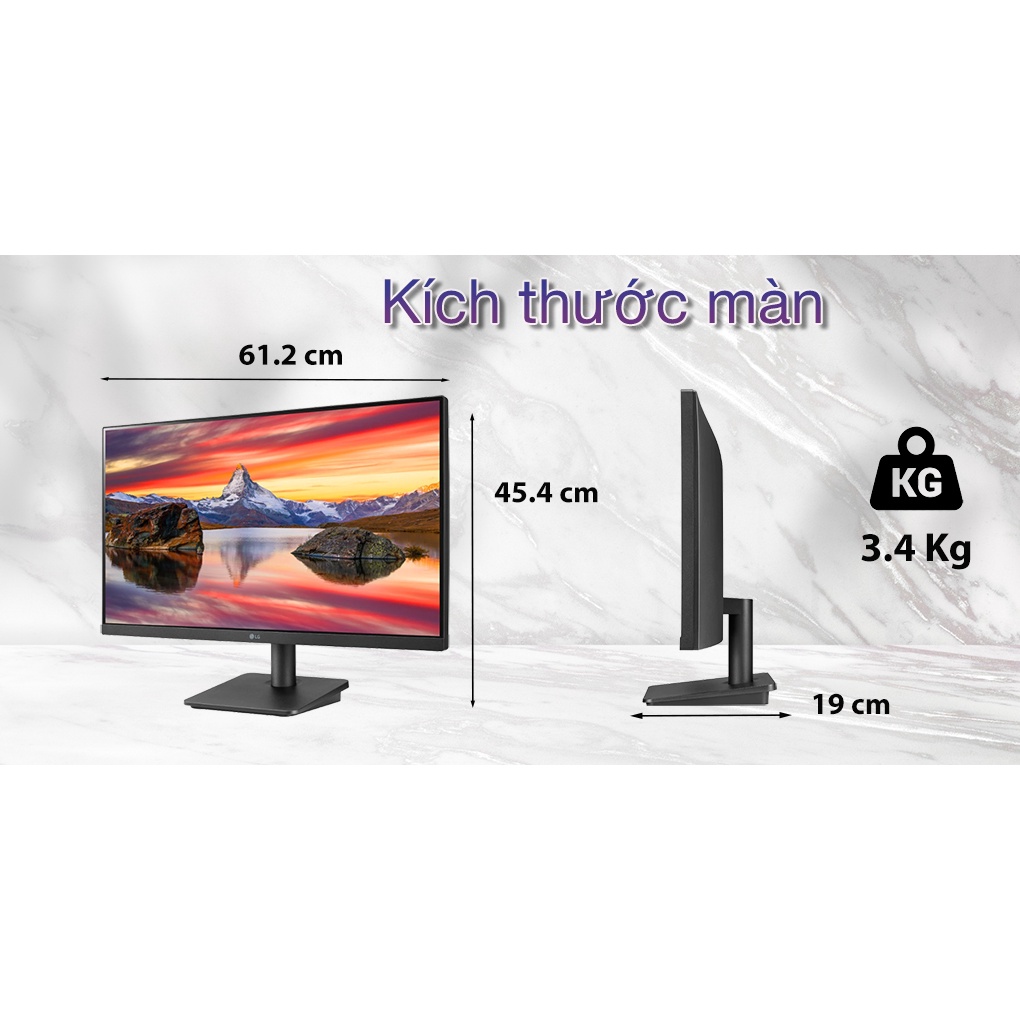 Màn hình LG 27MP400-B  Màu sắc chân thực ở góc rộng