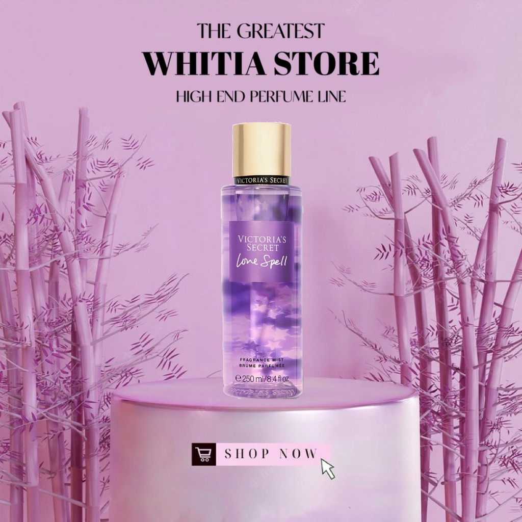 VICTORIA'S SECRET Xịt Thơm Toàn Thân Body Mist - Love Spell 125ml full - 250ml Full Seal - New