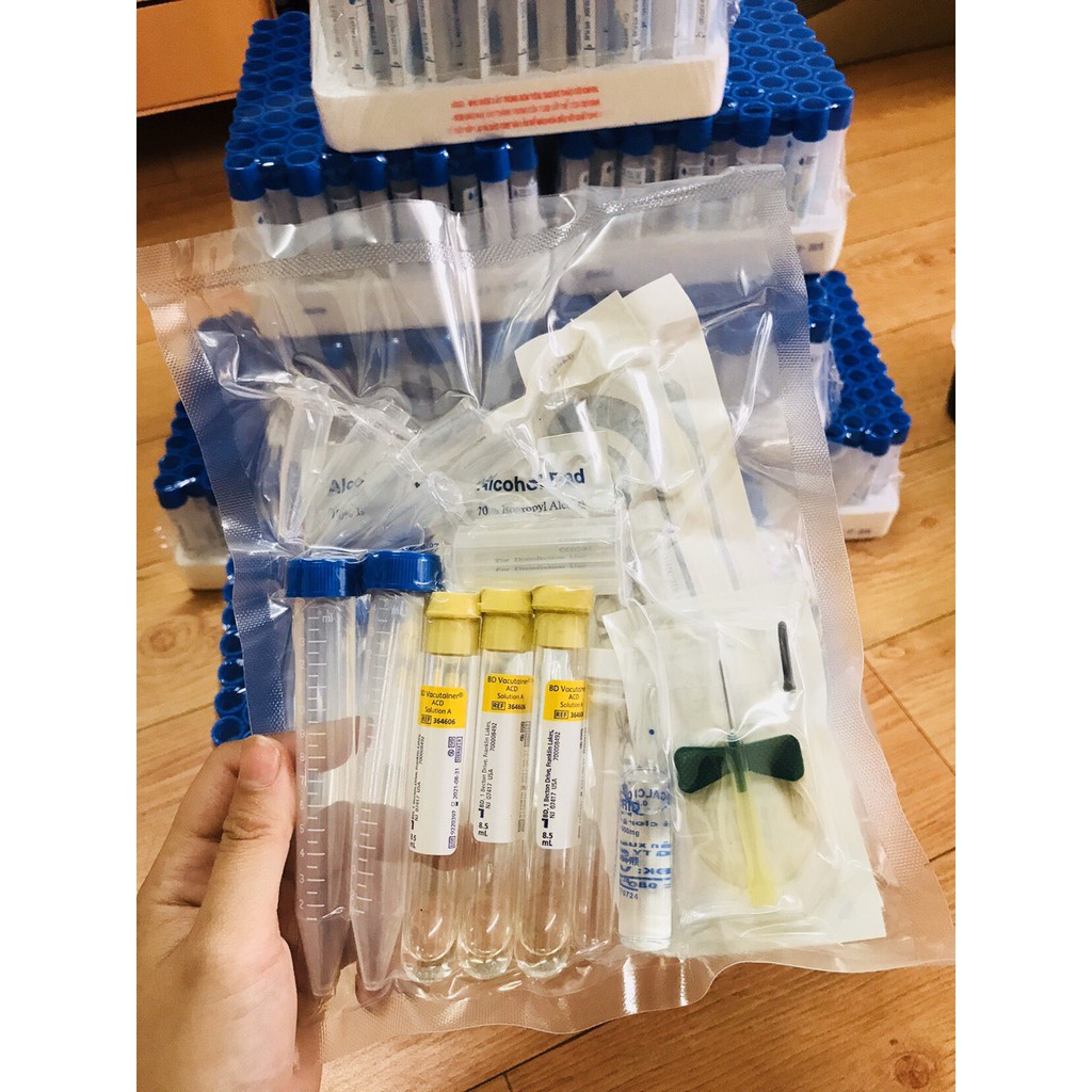 Bộ kit PRP xịn có ống áp lực âm và chất hoạt hóa