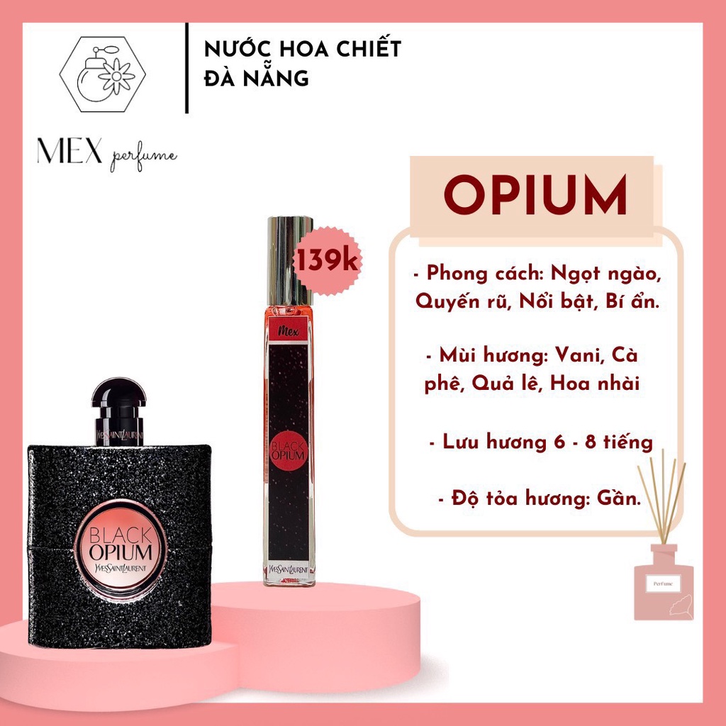 Nước Hoa Black Opium Bản Dùng Thử 10ml Nước Hoa Unisex Yves Saint Laurent- Black Opium - SP001606