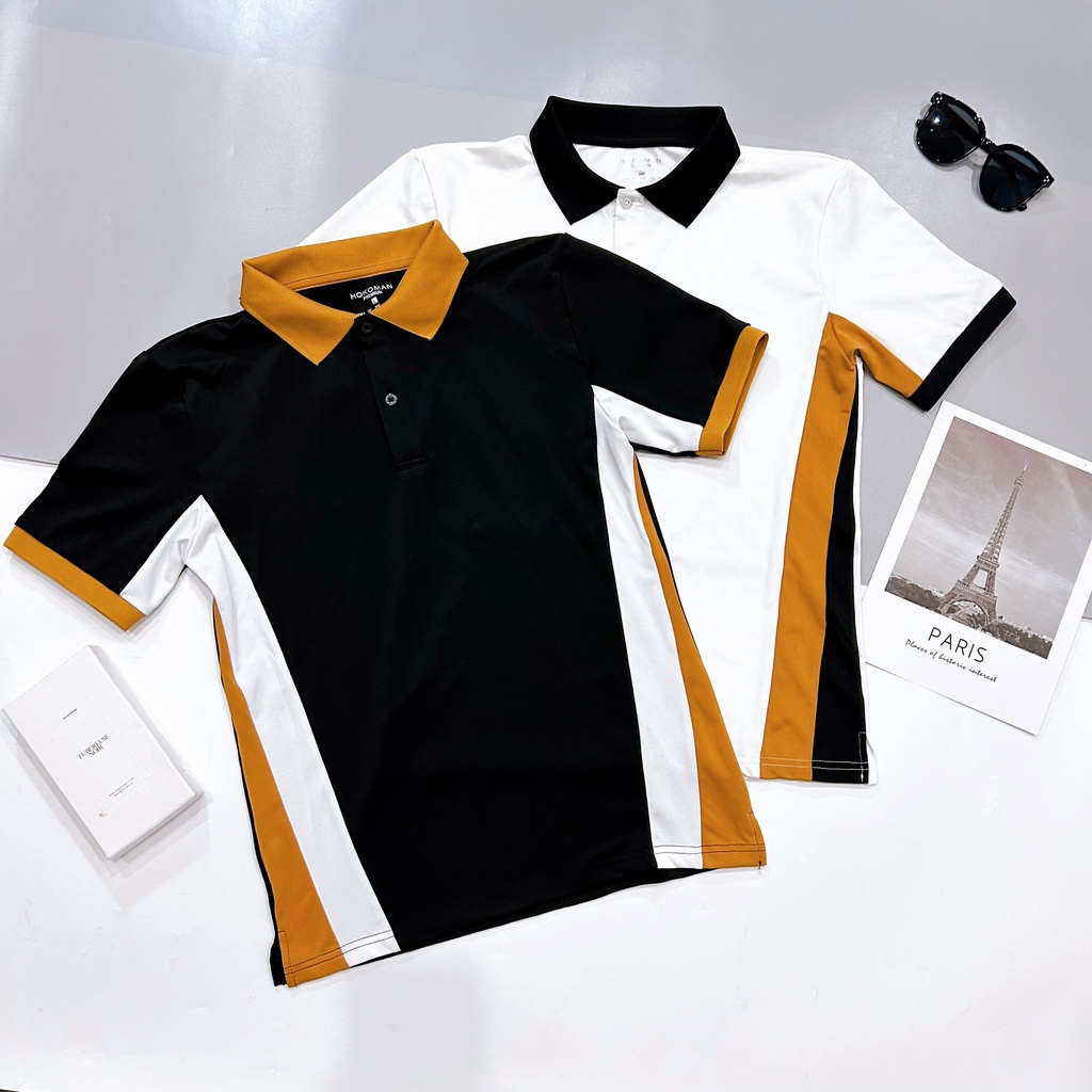 (Săn Sale) Áo thun nam cổ bẻ , tay ngắn , họa tiết đơn giản , lịch sự , nam tính phong cách hàn quốc cho anh em