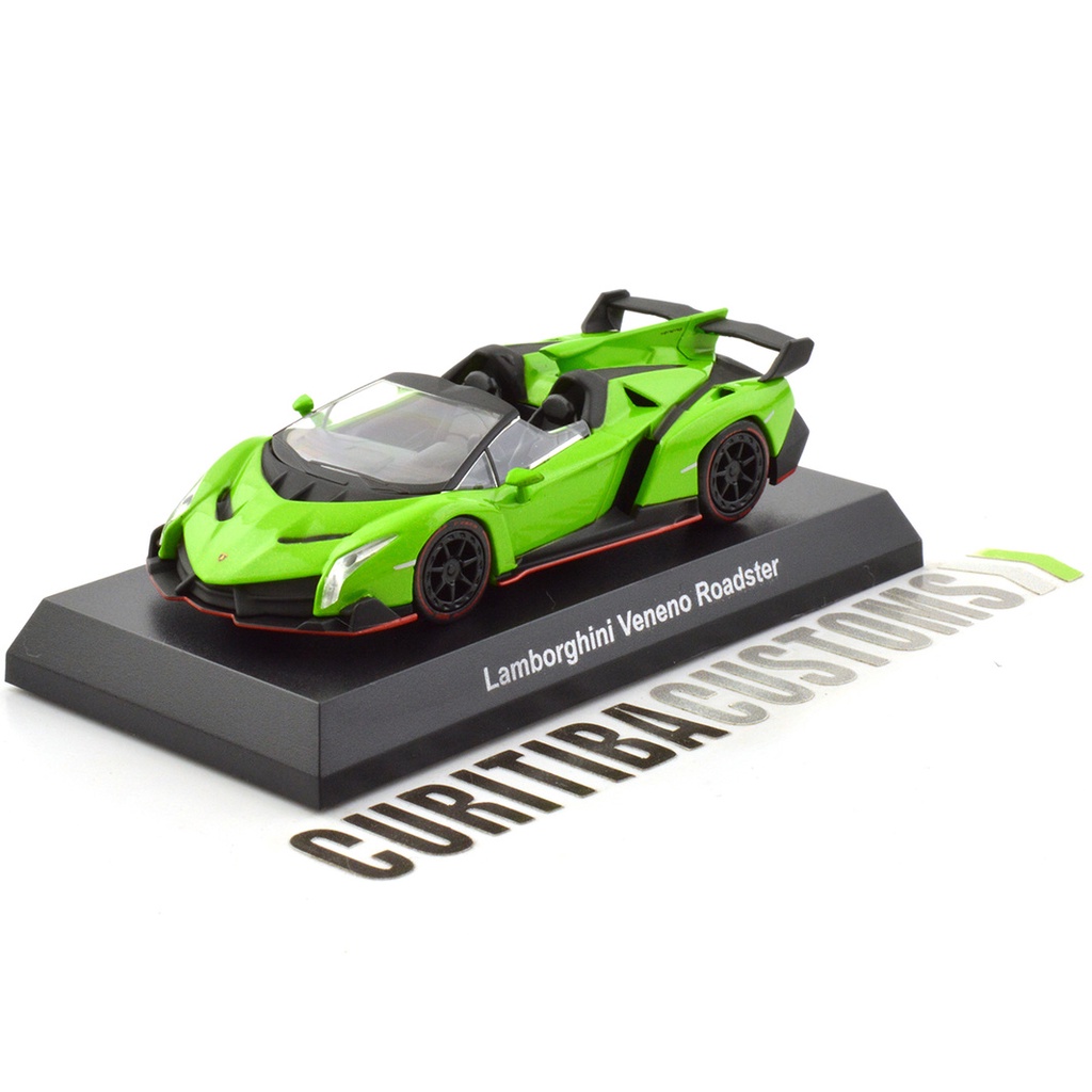 (Premium bánh cao su) Xe mô hình Kyosho 1/64 Lamborghini Collection 6 Lamborghini Veneno Roadster Pe