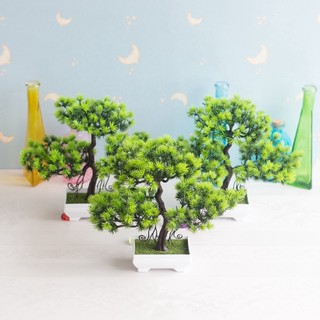 Cây giả bonsai để bàn trang trí,Chậu cây giả tang trí decor CT05