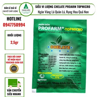 Siêu Vi Lượng Chelate Profarm TopMicro - ngăn vàng lá quăn lá, rụng hoa quả non...