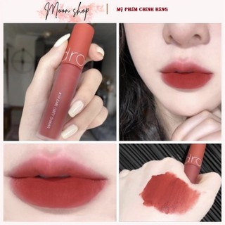Son kem romand 19 - đỏ cam pha đất, son kem lì romand zero velvet tint màu 19 earl grey shawl : đỏ cam pha đất