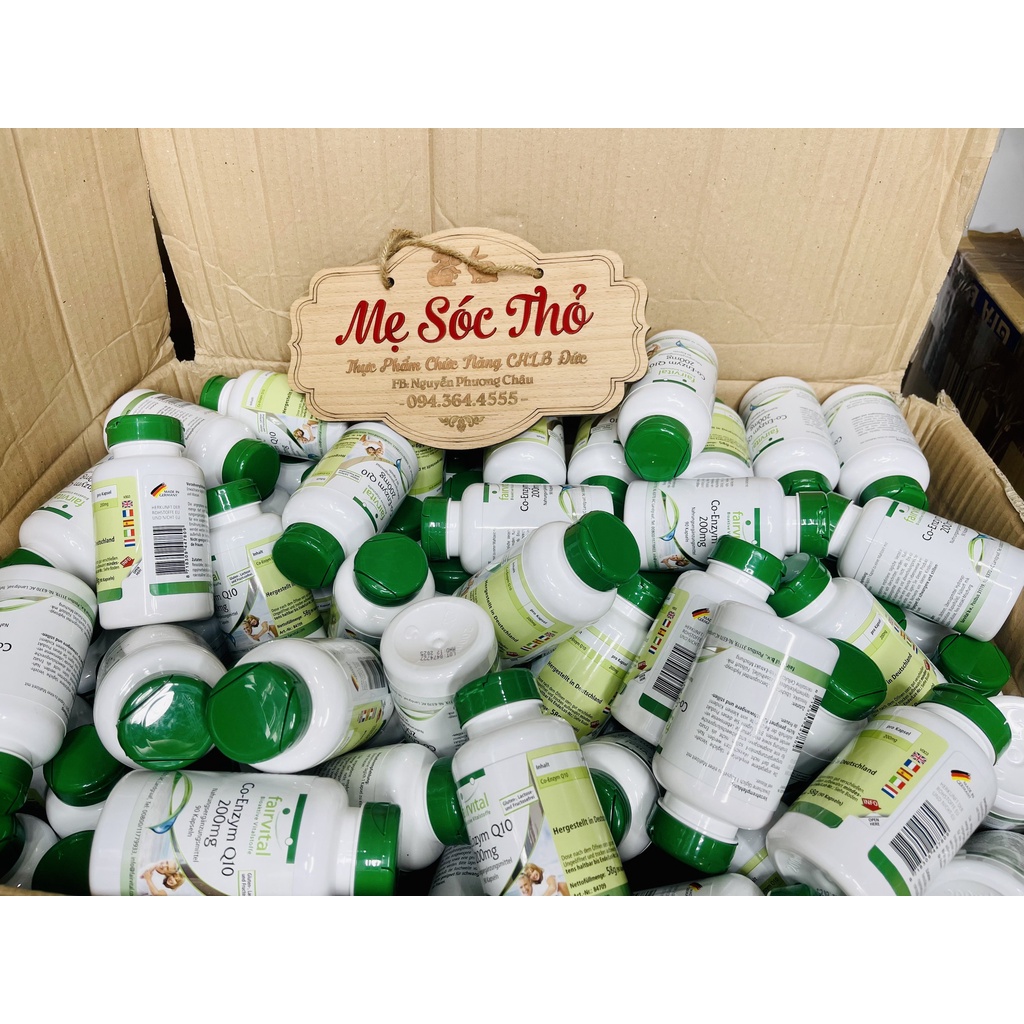 Viên uống Coenzyme Q10 Fairvital - Trẻ Hoá Trứng 200mg 90 viên - nguyenphuongchau