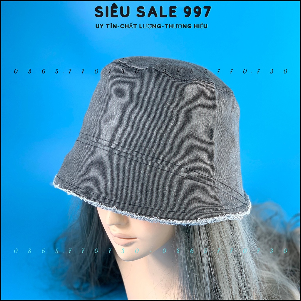 MŨ NỒI CỤP HÀNG NHẬP CHẤT JEAN RÁCH TUA VIỀN CAO CẤP PHONG CÁCH HÀN QUỐC