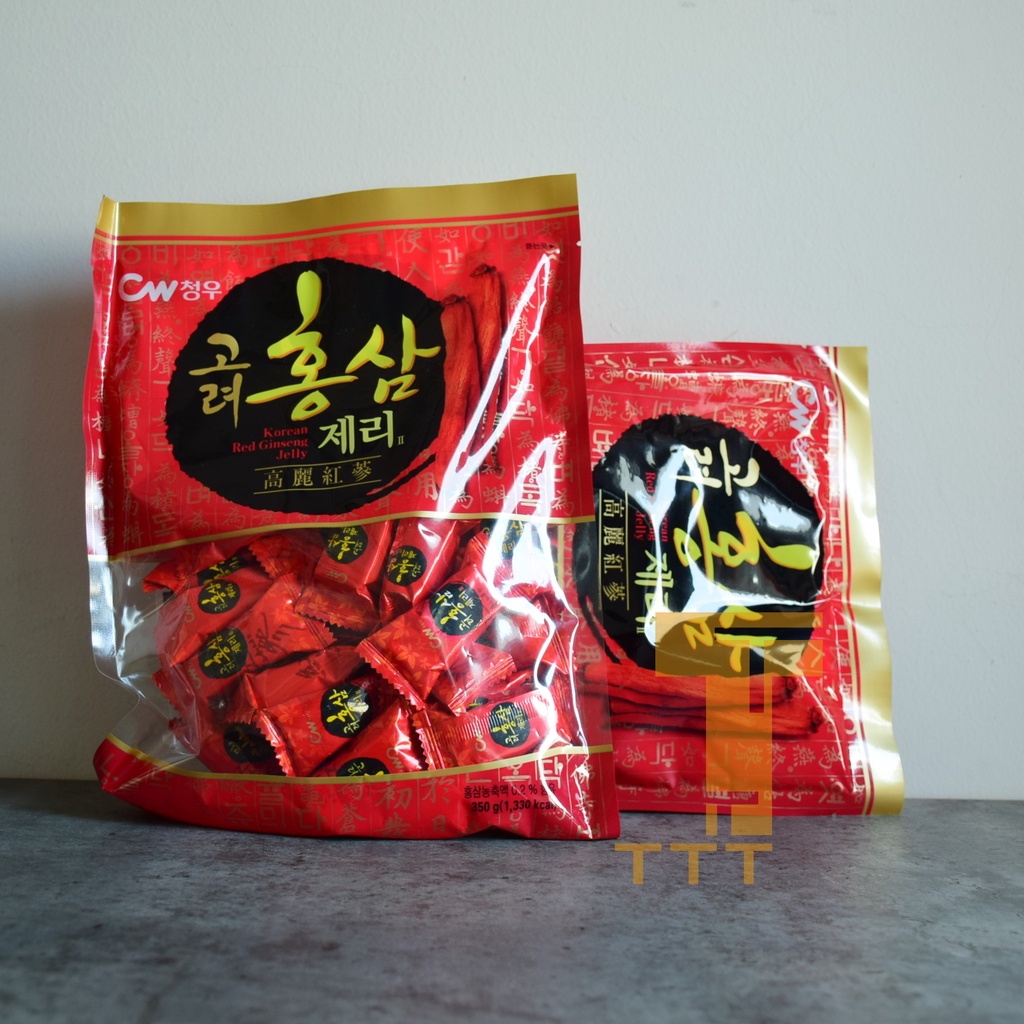 Kẹo hồng sâm hiệu CW Hàn Quốc - Kẹo dẻo - 350g - HSD 2024