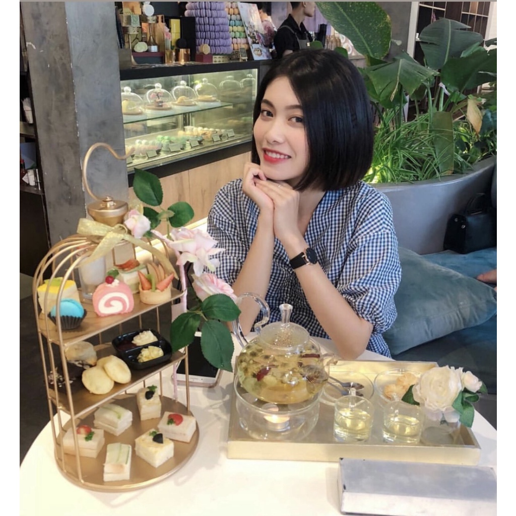 Khay Bánh Lồng Chim Móc Treo Gold 40cm