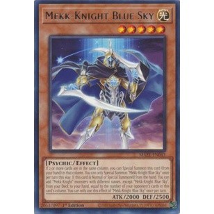 Thẻ bài yugioh mekk-knight blue sky - maze-en043 - rare 1st edition