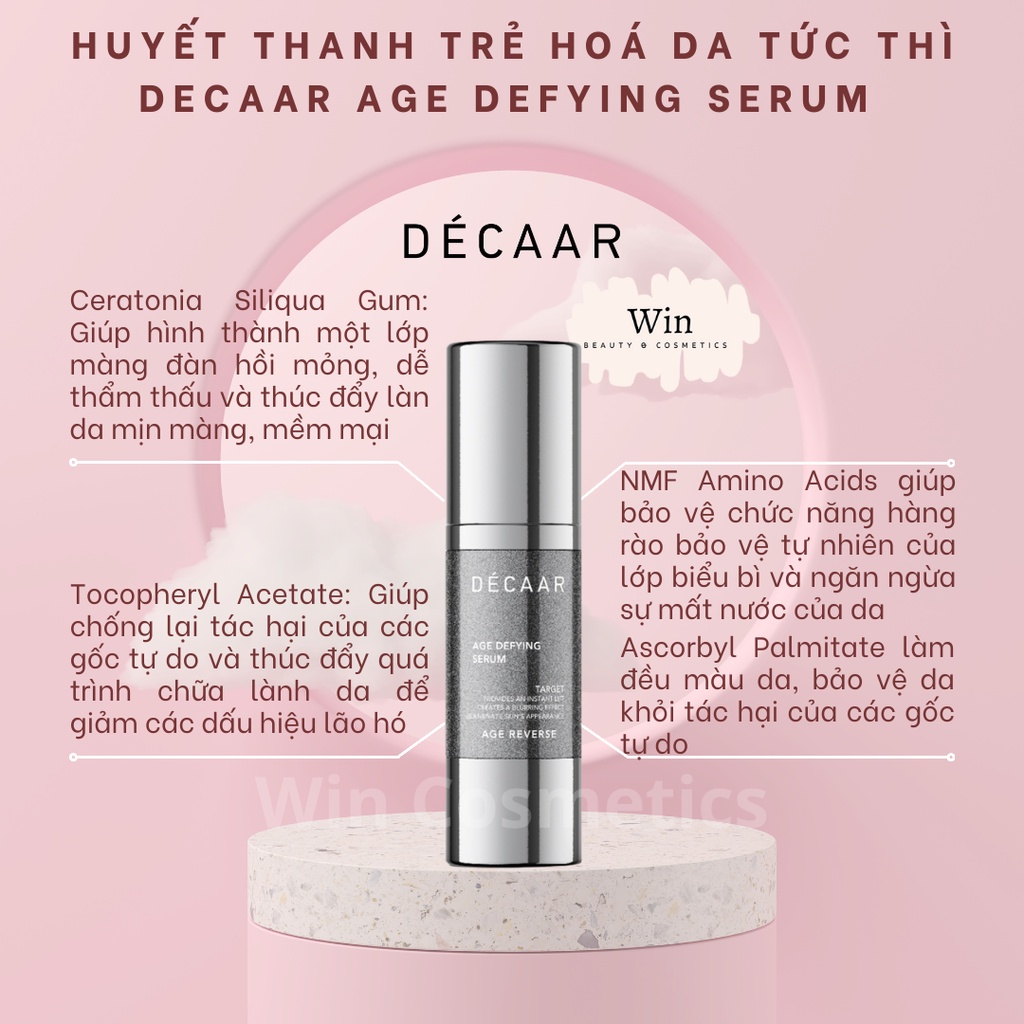 Huyết thanh Decaar Age Defying Serum trẻ hoá da tức thì