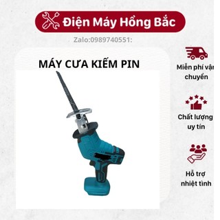 Máy cưa kiếm pin, dùng chung pin makita 18v tặng 01 lưỡi cắt gỗ