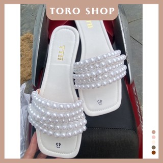 Dép đính hột châu nhiều màu bigsize 35-45