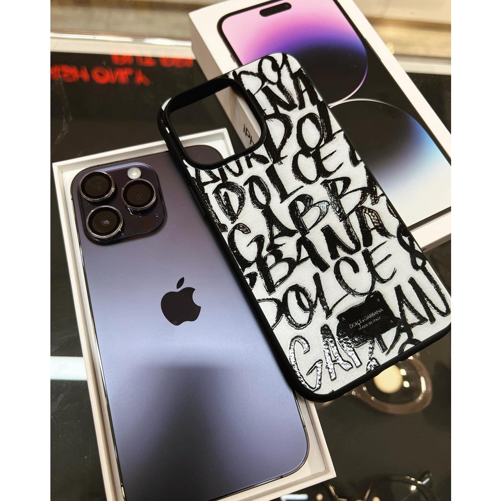 Ốp lưng Iphone D0lce Gabbana monogram Xs, 11Promax, 12Promax, 13Promax, 14Pro, 14Promax