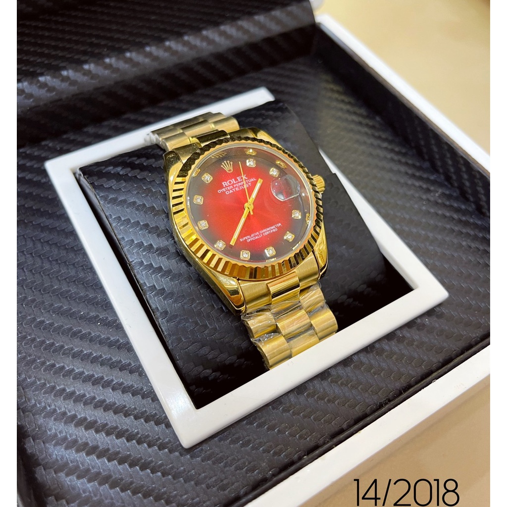 Đồng hồ Rolex nam 38mm đính đá tự nhiên quý phái dành cho nam giới