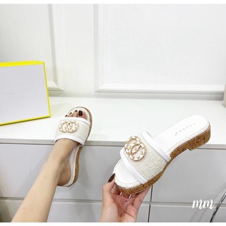 [TRANG MEEY] Dép lê nữ quai dạ tag xích