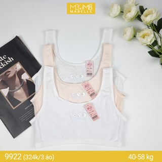 Áo lót học sinh 3 lớp lưng lưới trong 9922 MB Mabelle 3 màu đủ size
