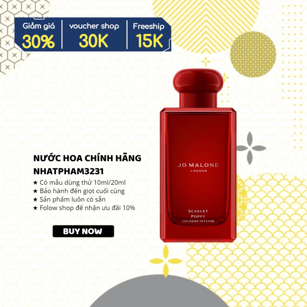 Scarlet Poppy Cologne Intense 10ml Nước hoa chính hãng