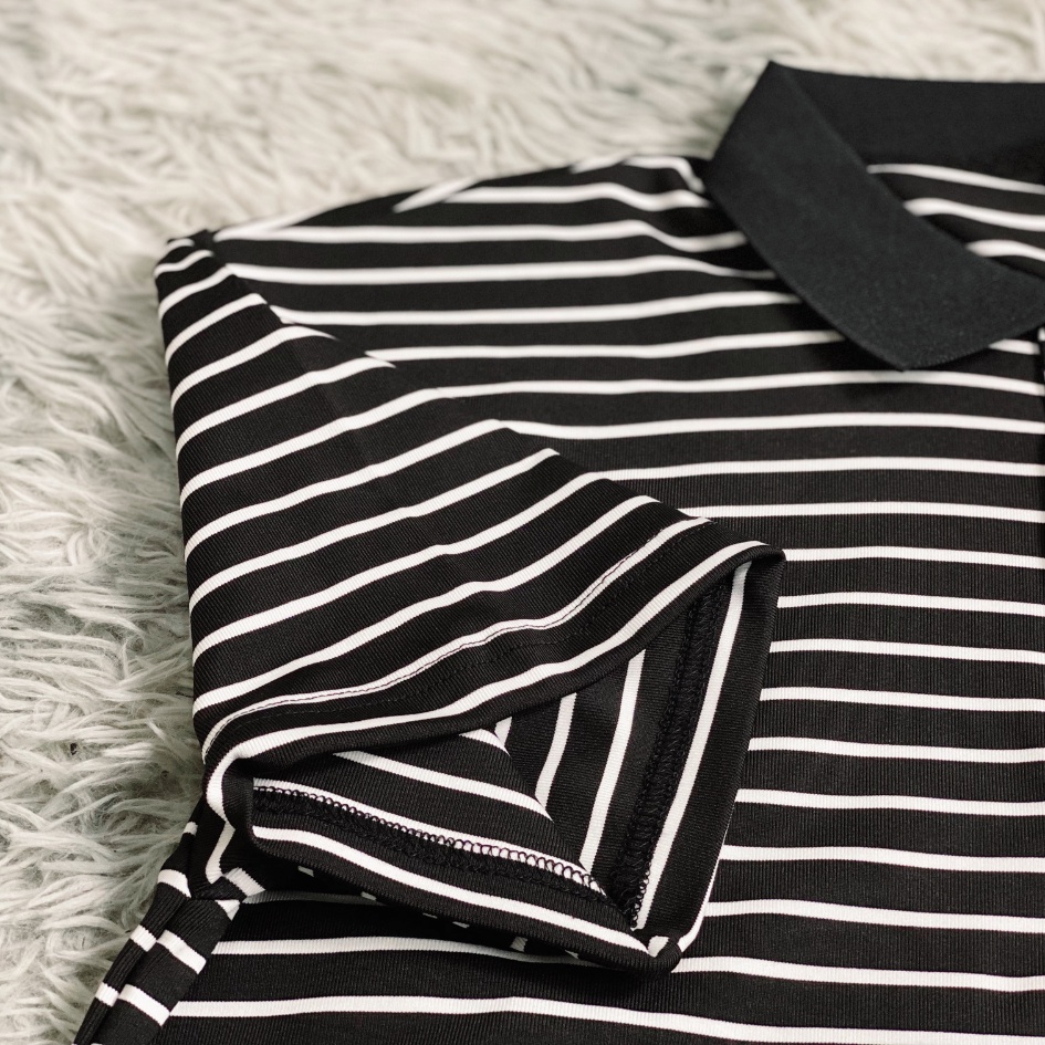 Áo POLO Tay Ngắn Nam Nữ Dáng Suông Họa Tiết Kẻ Sọc Màu Sắc Đơn Giản Thời Trang Mùa Hè Dành Cho Nam Nữ