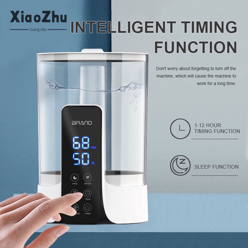 XiaoZhubangchu Máy Phun Sương Tạo Độ Ẩm Dung Tích 6L Đa Năng Tiện Dụng