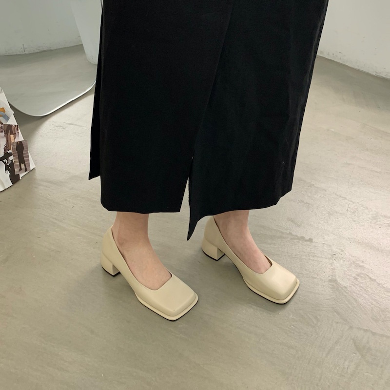 Giày Búp Bê Mũi Vuông Thời Trang Retro Dành  LDHE