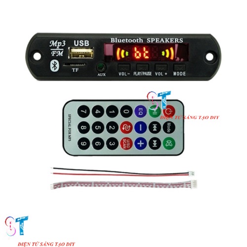 Module Mạch Gỉai Mã MP3 + FM + Bluetooth 5.0 12VDC JQ D098BT