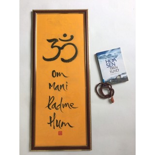 Tranh om mani padme hum - lục tự đại minh thần chú | tranh đồng phúc