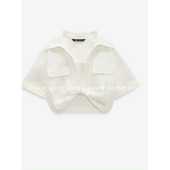 Áo kiểu nữ - Áo Croptop Sơmi , Style cá tính , sexy hot trent !