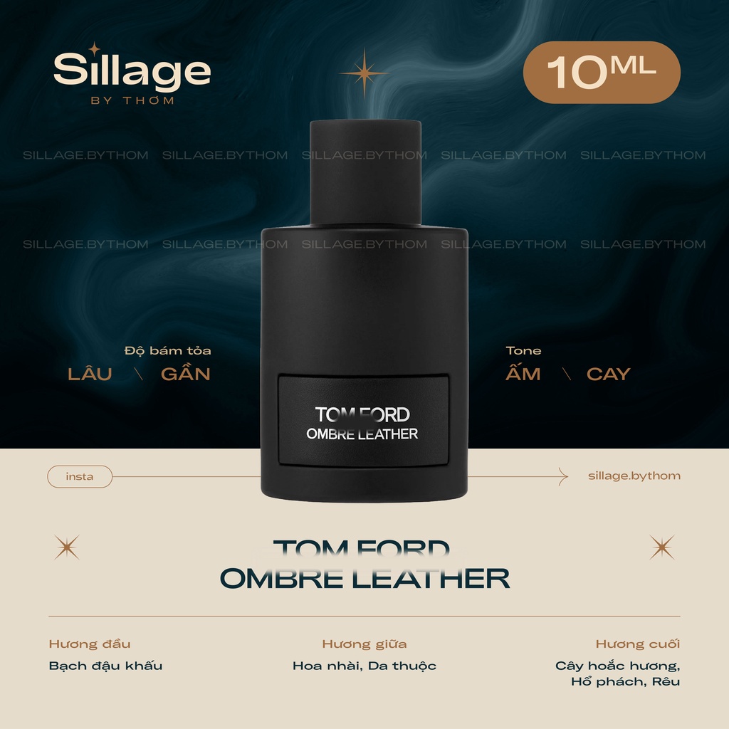 T O M F O R D OMBRE LEATHER EDP | Mẫu thử nước hoa nam