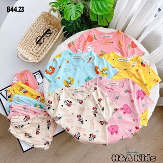 Bộ cộc thun lạnh minkymom in hình