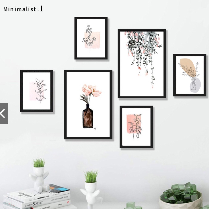 Set 6 tranh treo tường Tropical đã có khung