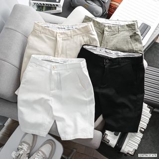 QUẦN SHORT LINEN BASIC FABRIC FORM SLIMFIT-37.478- BTM Studios