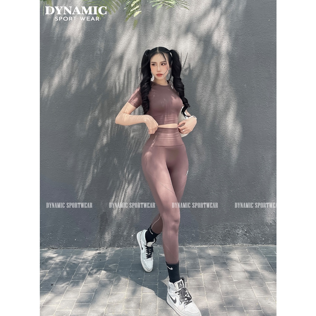 Set Quần dài và Croptop thể thao tập Gym, Yoga, Aerobic nữ Doyoueven Hyperflex