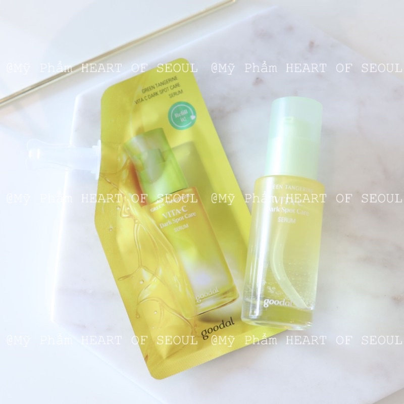 Tinh chất dưỡng trắng Goodal Green Tangerine Vita-C Dark Spot Care Serum 30ml (Bill Hàn)