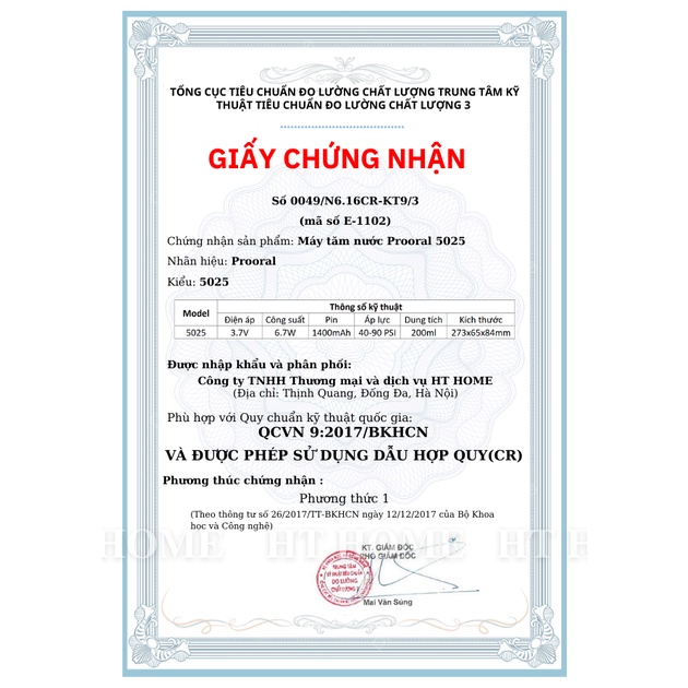 Tăm Nước Prooral 5025 Chính Hãng Bảo Hành 12 Tháng Máy Tăm Nước Cầm Tay 4 Chế Độ Làm Sạch Răng Miệng