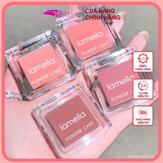  Phấn má Crush Powder blush Lameila NO3591 Vuông  hộp 3 bông hoa  
